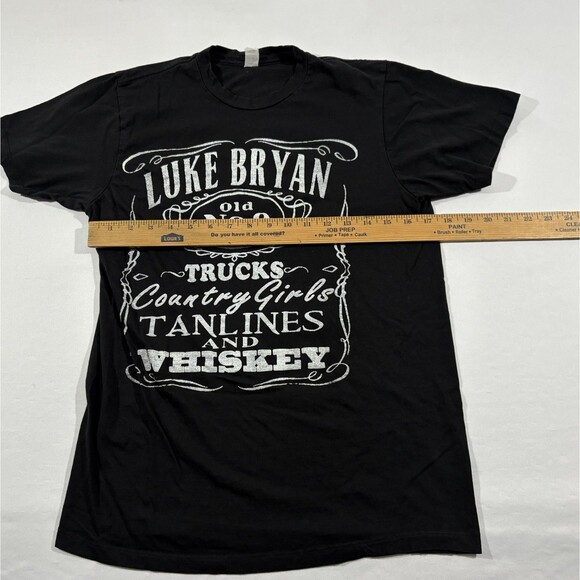 Luke Bryan Black Farm Tour Concert Tee T-Shirt Country Music Whisky Crew Sz S - Picture 5 of 8
